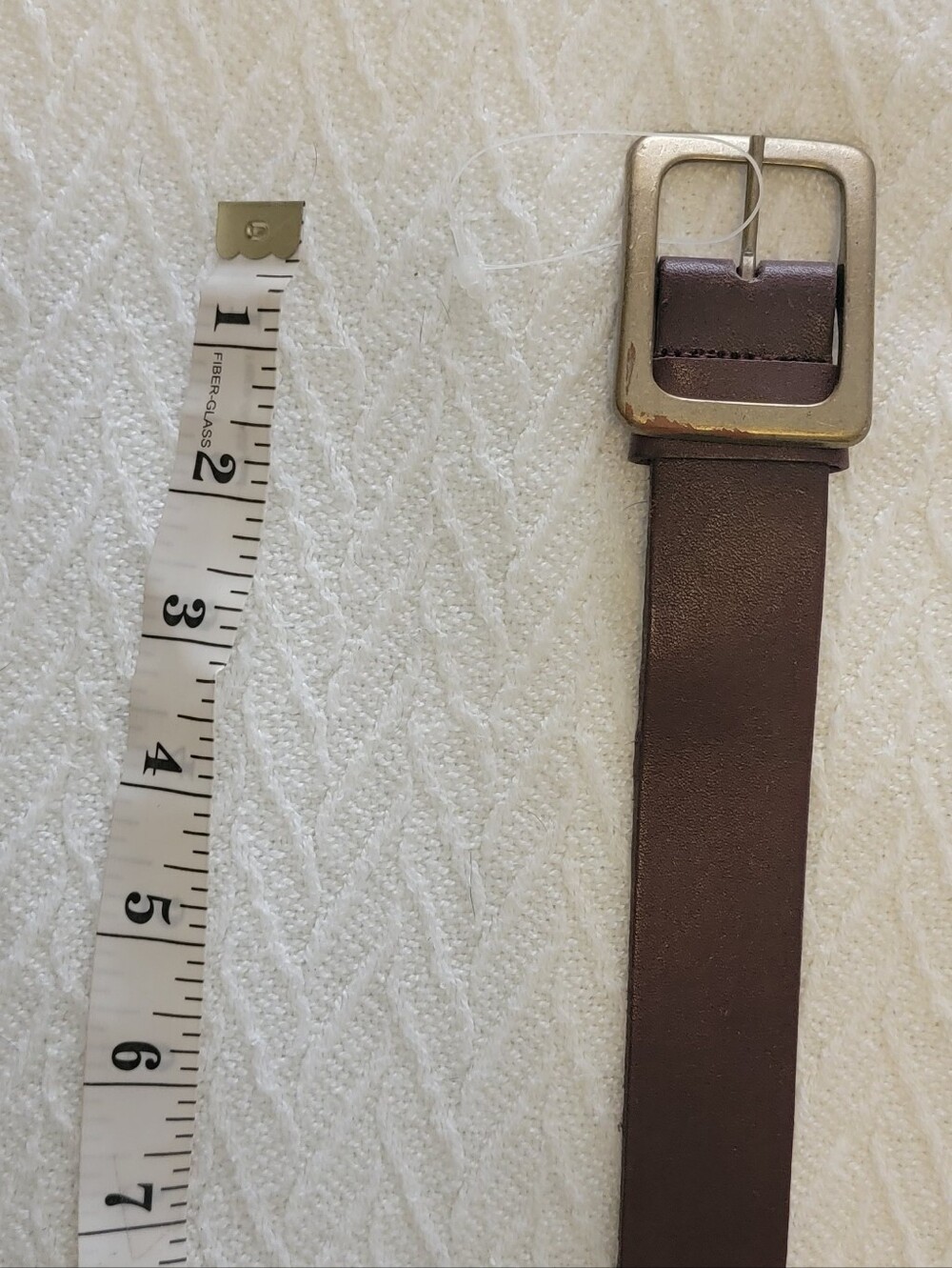 Vintage Brown Genuine Leather Belt
